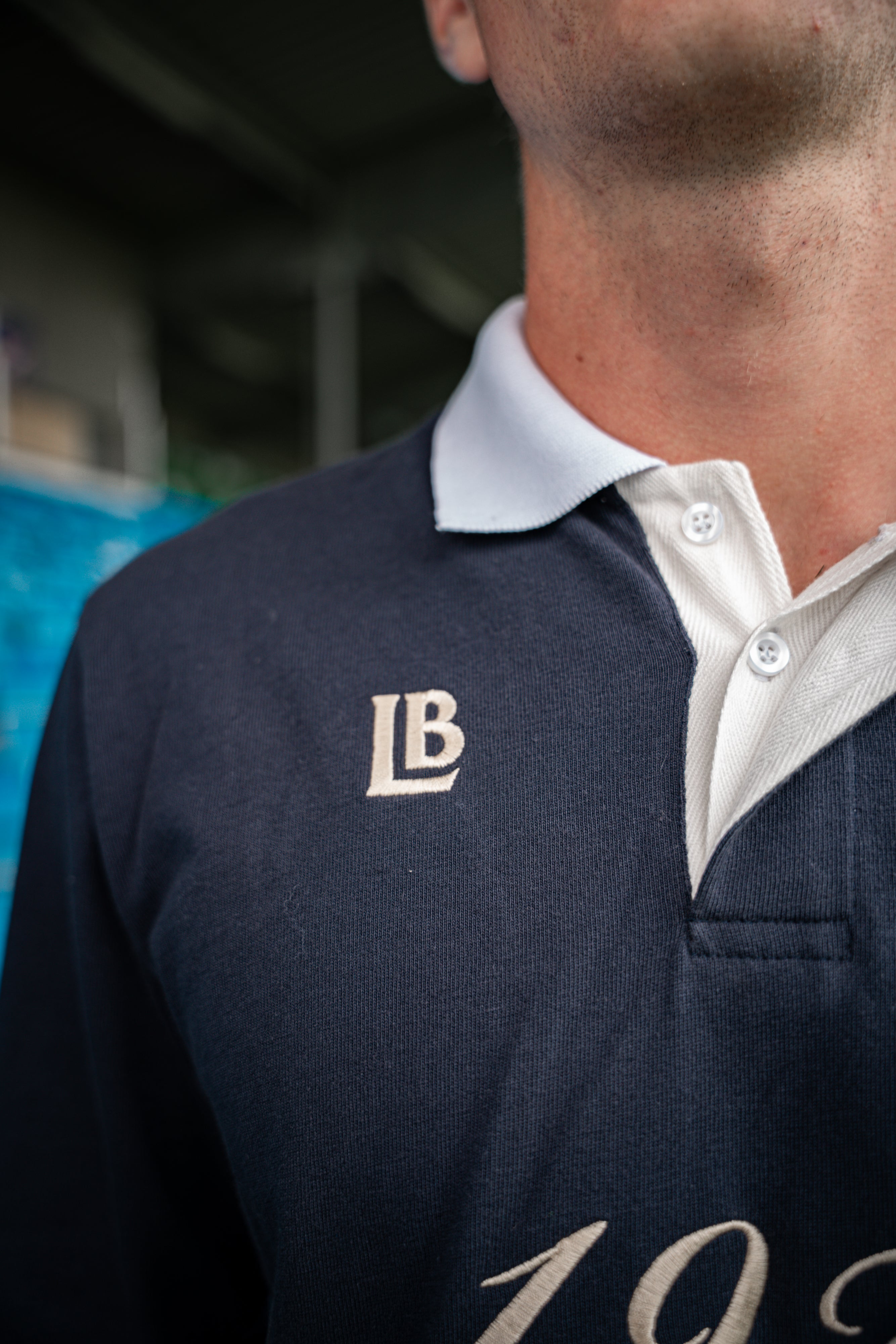 Langærmet retro polo