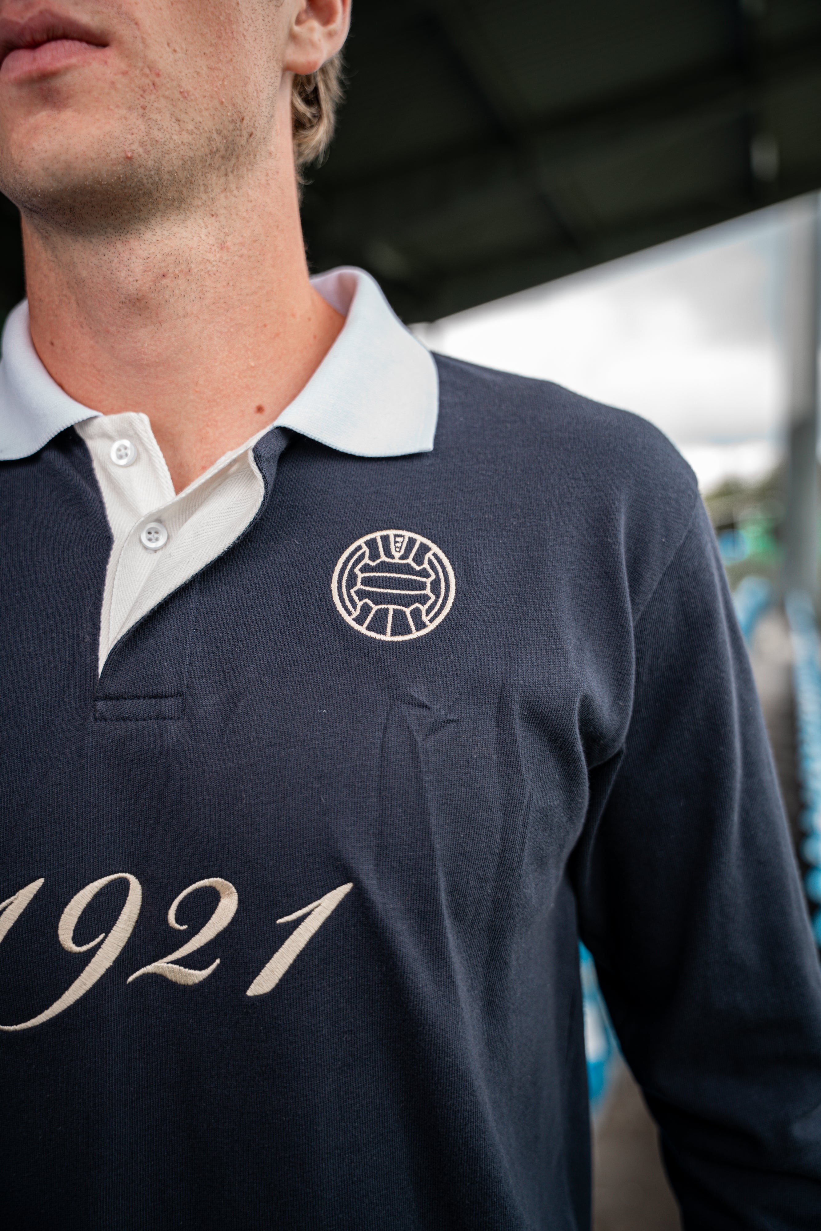 Langærmet retro polo