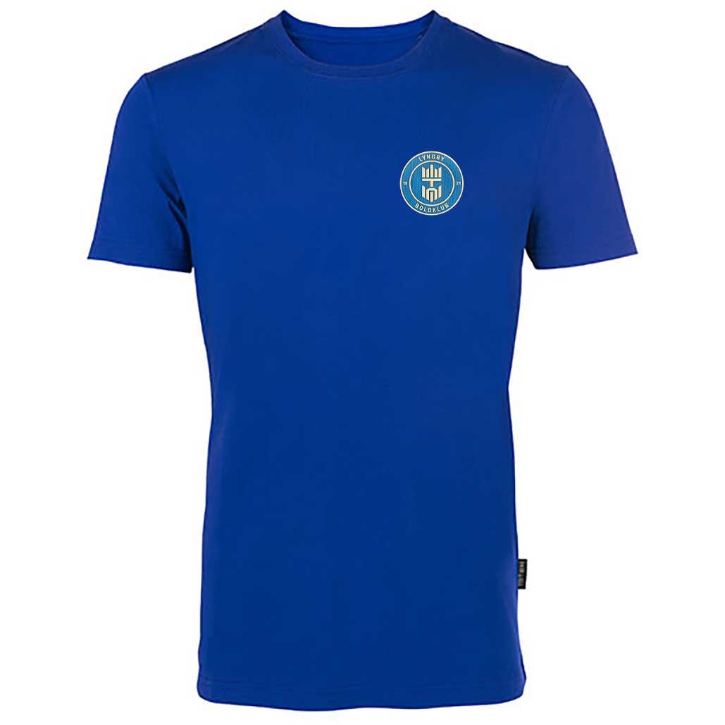 Onlinevare. T-shirt - logo på bryst - kongeblå